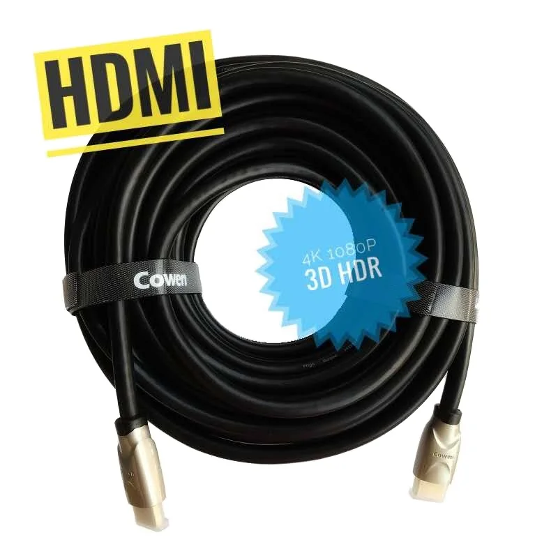 JEELOCK позолоченный кабель HDMI 2,0 4K 1080P 3D 1 м 1,5 м 2 м 3 м 5 м 10 м 15 м 20 м для HDR tv lcd PS3 PS4 STB проектор компьютера ноутбука
