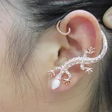 Корейский преувеличенный Bijoux ящерица серьги гвоздики для женщин серьги с гекконом стразы серьги Модные ювелирные изделия Brincos Oorbellen