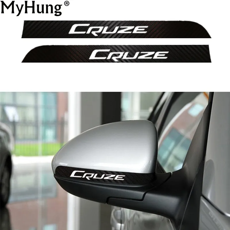 

Car Rear View Mirror Sticker Auto Mirror Rain Shield Shade Cover Protector Guard For Chevrolet Cruze Carbon Fiber Stickers 2pcs