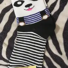 Милые гетры Лолита для принцесс, осенне-зимние женские носки с мультяшным медведем милые хлопковые мягкие носки с объемными животными для всей семьи, amo KCW026