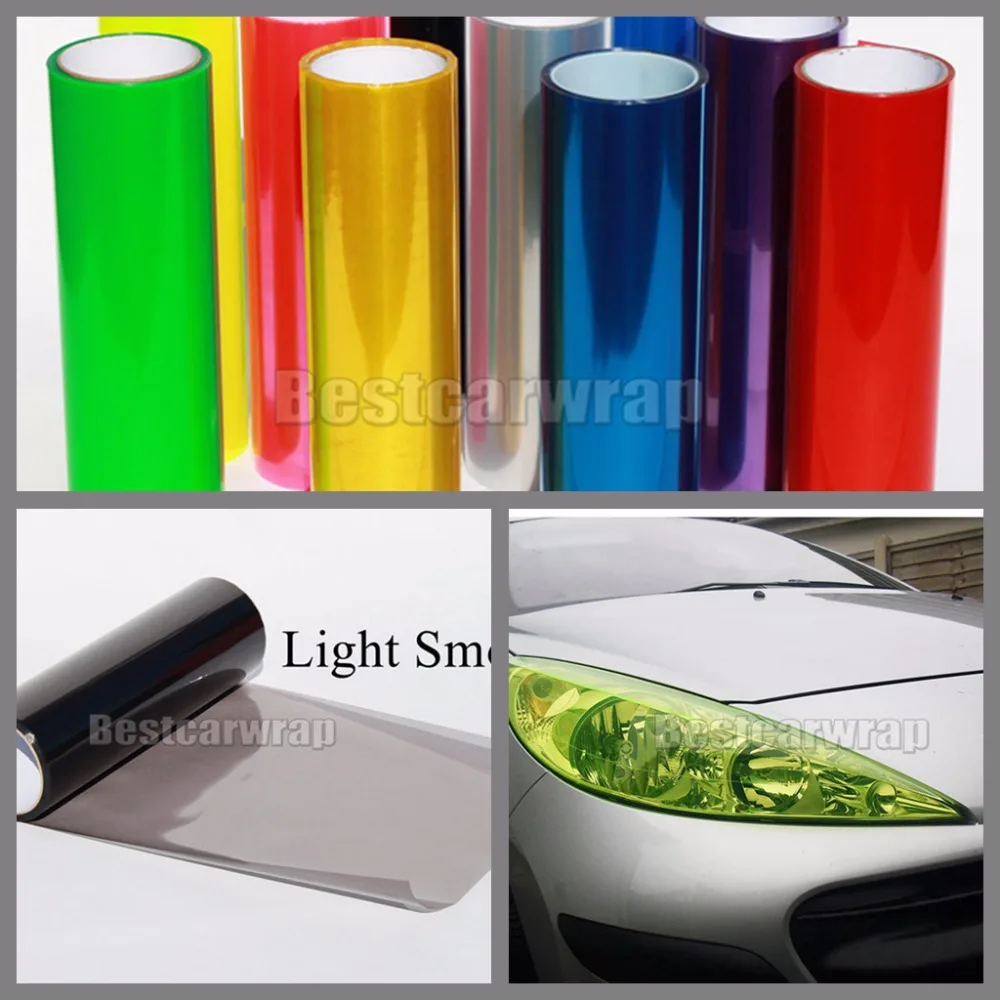 Colour Cat Eye Car Headlight Tint and Tail light Tinting Film Vinyl Wrap 