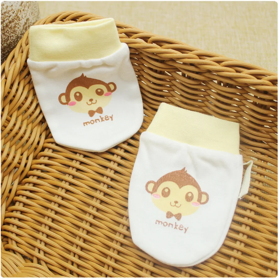 1 пара детские перчатки из 100% хлопка|newborn baby mittens|baby mittensbaby glove newborn |
