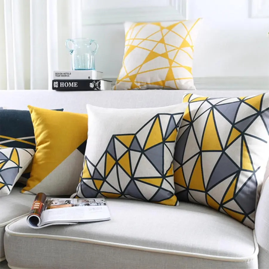 

Free Shipping!Abstract geometric square throw pillow/almofadas case 45x45 53x53 60x60 30x50,european cushion cover home decore