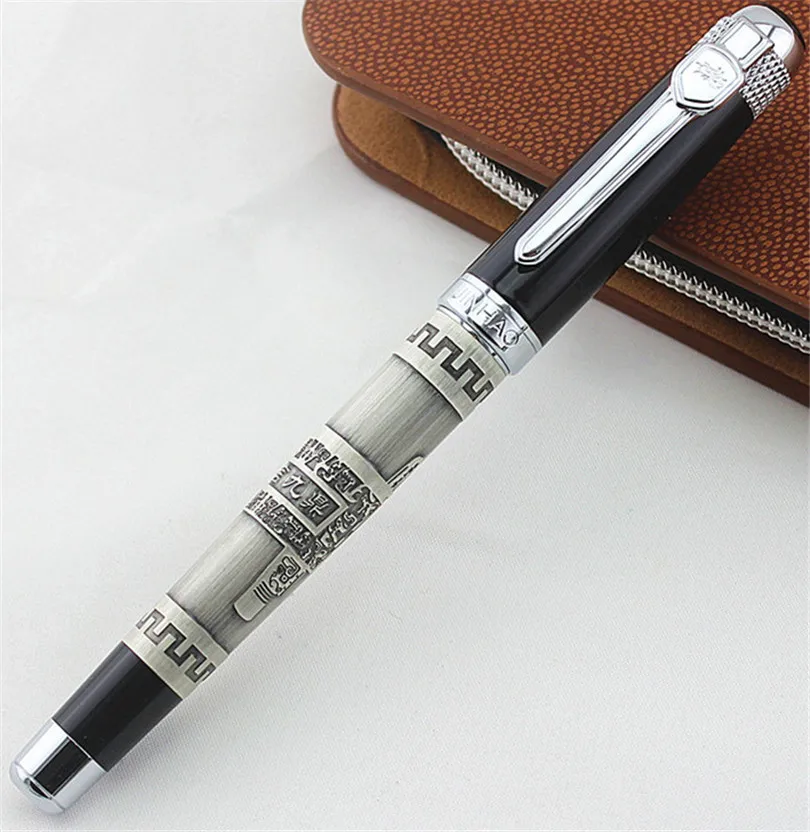 Jinhao 189 Китайская классическая культура "YI YAN JIU DING" шариковая ручка с подарочным корпусом Роскошные Металлические Шариковые Ручки ang подарочная коробка