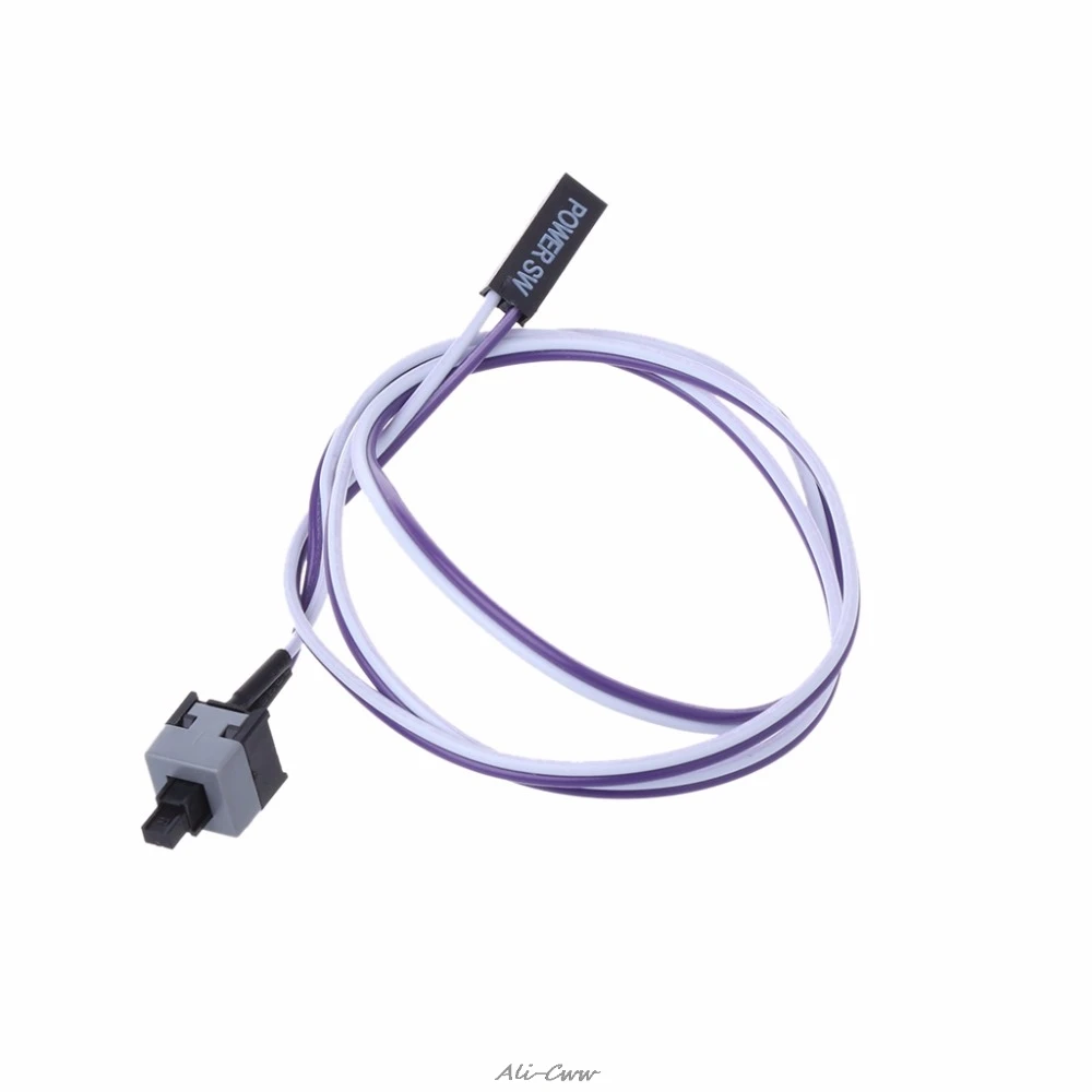 

Desktop Reset Cable Cord ATX Power On Supply Switch Connector Cables