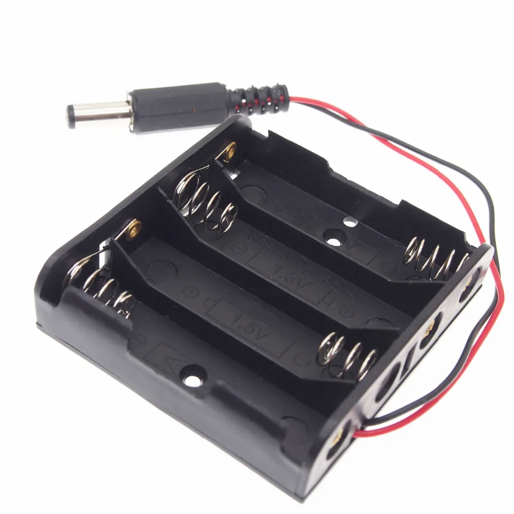 100pcs 4 x AA Battery Cover Shell Case Battery Case 6V 4 slots AA