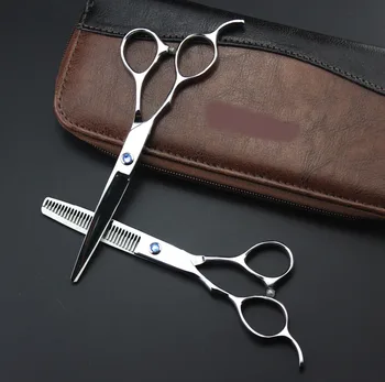

custom logo Left Hand 6'' 5.5" Left Hand Cutting Scissors Hair Scissors for Hairdressing Cutting Shears Thinning Scissors