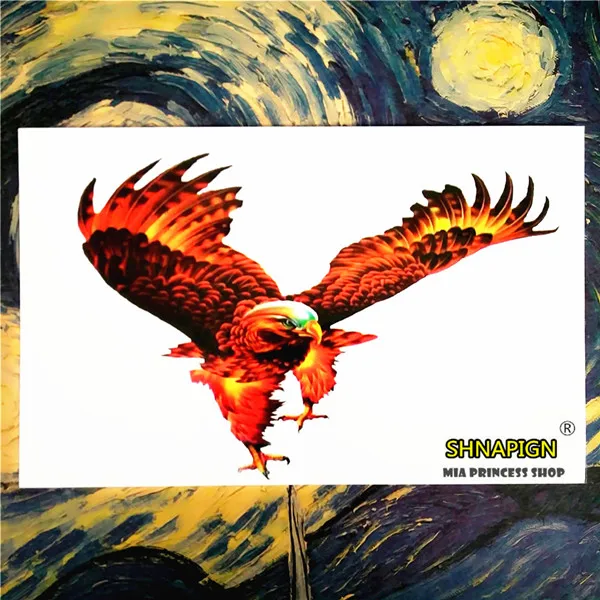 11 Condor SHNAPIGN Hidden Dragon Временные татуировки боди-арт флэш-тату Стикеры s 12*20 см Водонепроницаемый тату автомобильный Стайлинг наклейка для украшения дома - Цвет: 11 Condor