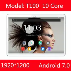 Бесплатная доставка 10 дюймов ОС Android 7,0 4 г LTE планшетный ПК Дека Core 4 ГБ Оперативная память 64 ГБ Встроенная память 1920*1200 ips дети подарок