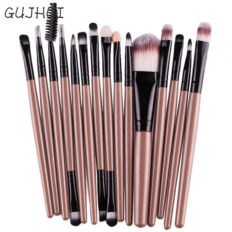 

Good Sale 15 pcs/Sets Eye Shadow Foundation Eyebrow Lip Brush Makeup Brushes Tool Aug1