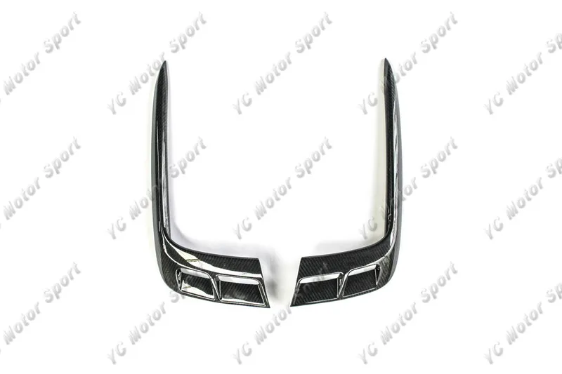 2015-2018 Bentley Bentayga Mulliner Carbon Package Style Front Bumper Air Duct Intake Addon Cover Canards CF (3)