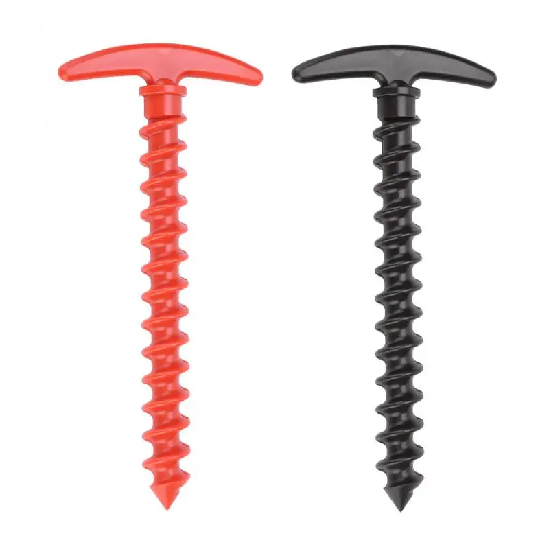 

5pcs Nylon Outdoor Camping Trip Tent Peg Ground Nails Screw Nail Stakes