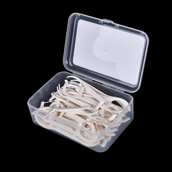 

50Pcs Brush Teeth Cleaner Food Debris Toothpick Stick Oral Care Tools Nylon FlossDental Floss Care Interdental with box