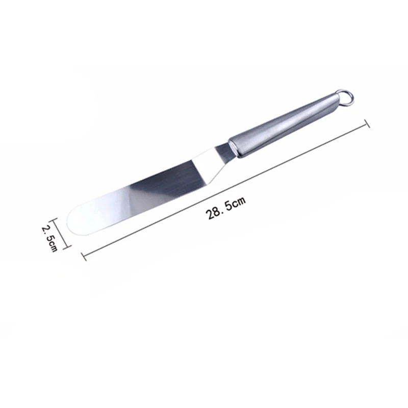 Bending 6 inch Unibird 1pc 6/8/10 дюймов Нержавеющая сталь торт для крема шпатель гладкой масло Ножи формы для выпечки скребок тесто для резки - Цвет: Bending 6 inch