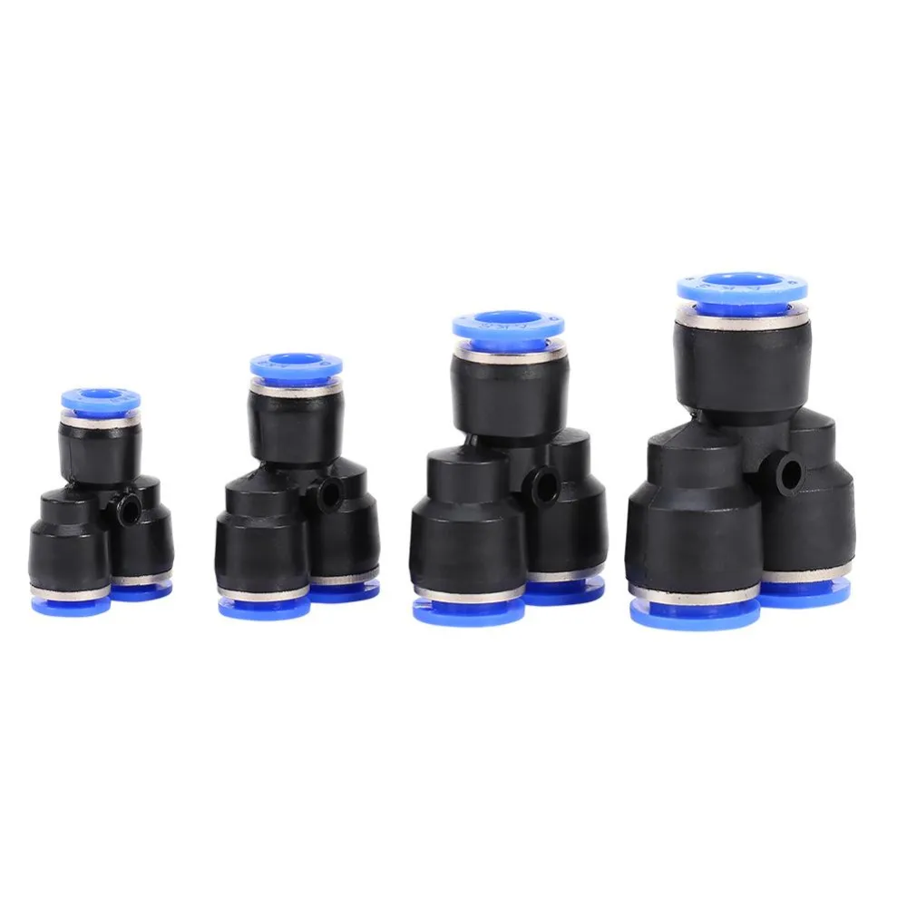 

5Pcs "Y" Union Pneumatic Connector Pneumatic Components Tube Push In Fitting for Air Pipe Joint Connector Accessory 6/8/10/12mm