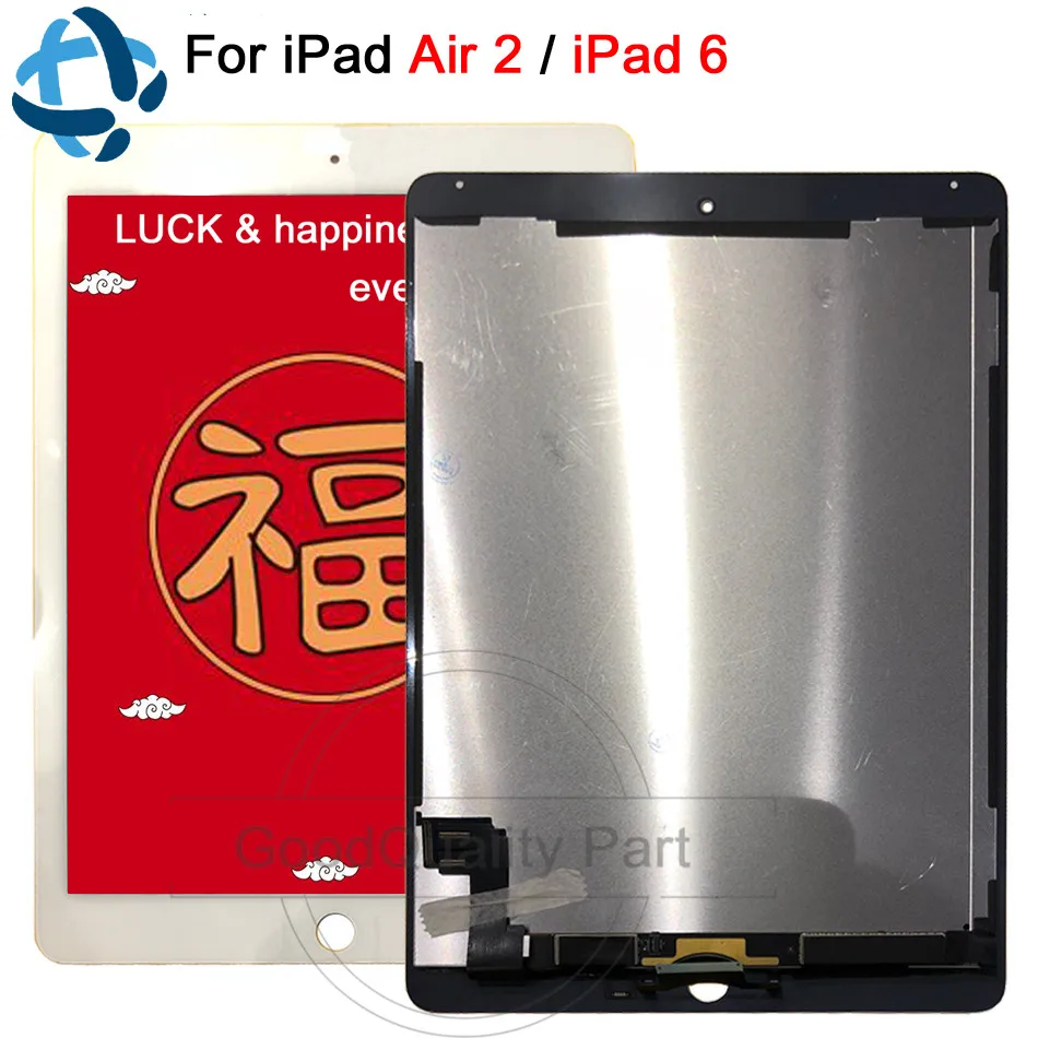 

New 9.7" For Apple Ipad Air 2 2014 2nd Gen A1567 A1566 Full Lcd Display With Touch Screen Digitizer Panel For iPad 6 Assembly