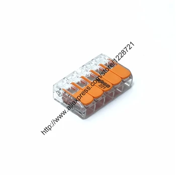 

25Pcs/Lot 221-415 Lever Nuts New style compact Splicing Connectors Quick Disconne