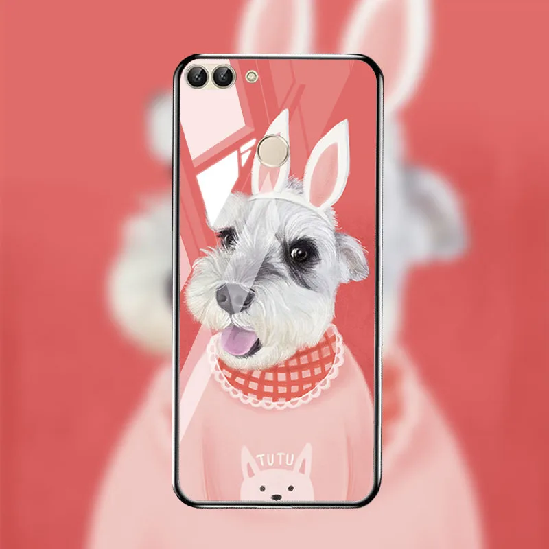 Чехлы с закаленным стеклом для huawei P smart 5,65 ''чехол huawei Y9 Y7S Nova Lite 2 FIG-LX1 FIG-LA1 FIG-LX2 чехол с рисунком - Цвет: M018
