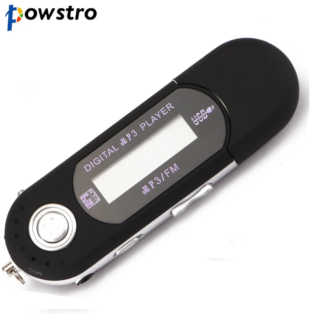 

Powstro Portable Mini LCD Display Digital USB Stick Music MP3 Player Support TF Capacity Max 32G FM Radio Dropshipping