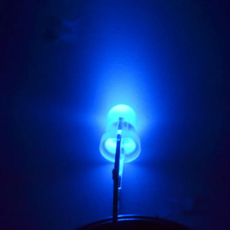 5 светодио дный светодиодные светящиеся диоды синий светящийся синий свет светящаяся трубка