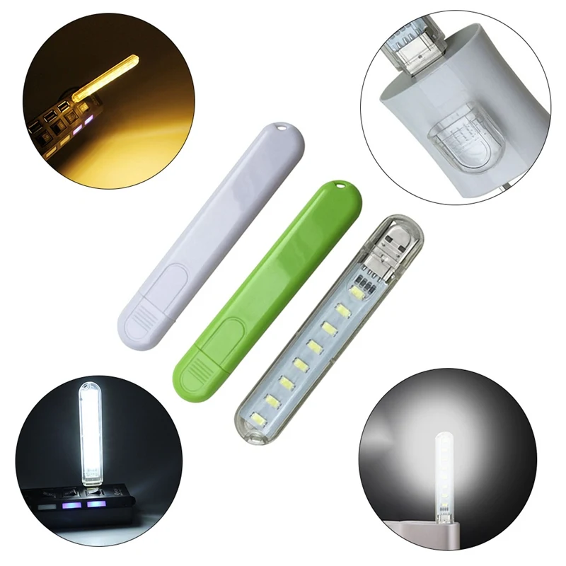 

Mini Mobile Power USB LED Lamp DC 5V 8 LED Camping Computer Portable Night USB Gadget Lighting For PC Laptop