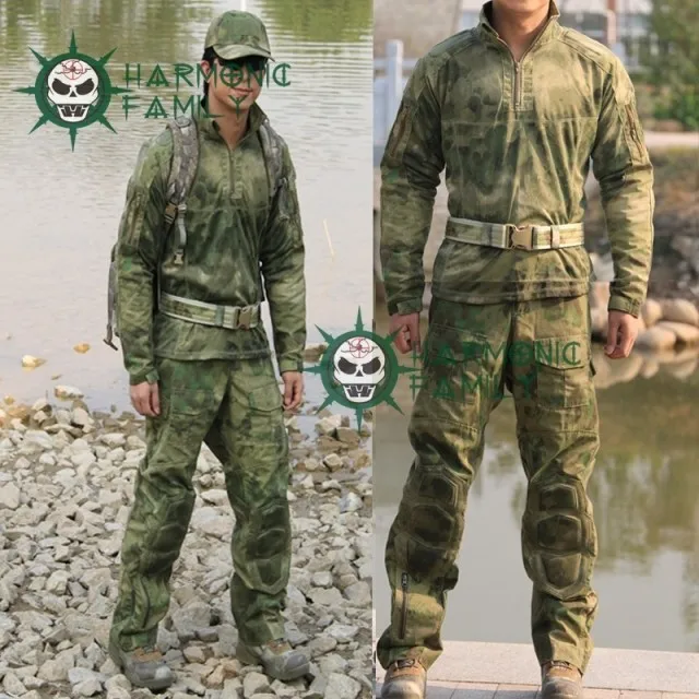 

NEW type Camouflage Tactical Military Special Force Combat Uniform A-TACS FG Combat Suit &Pants CS Party Supplies
