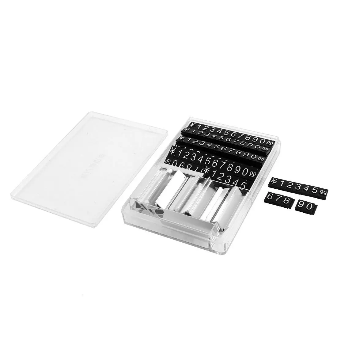 

Price Adjustable Number Display Counter Stand Tag Label 16 Sets