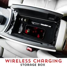 Мобильный телефон Беспроводная зарядка подлокотник коробка для хранения мелочей упаковочная коробка для Mercedes Benz C GLC класс C200 C180 GLC250 W205