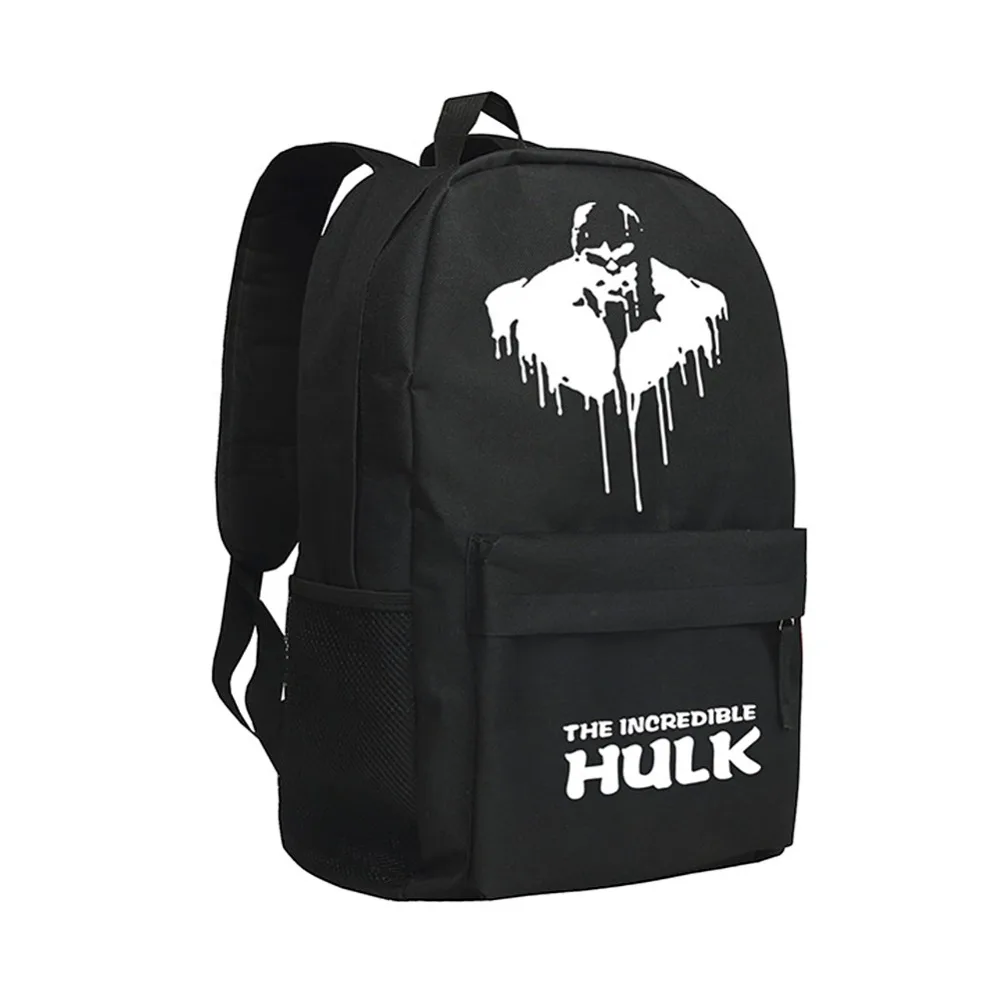 

MeanCat America Hero Figures The Hulk School Bags LOL Green Giant Backpack