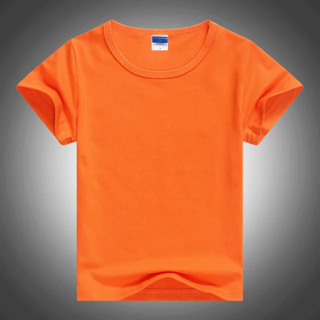 Child Unisex Plain Basic T Shirts Girls Boys Black Blank 100 Cotton