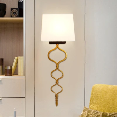 

Modern Hotel Wall Lamps Stairs Light Fixtures Living Room Bedroom Bedside Light Iron Body Industrial Wall Sconce