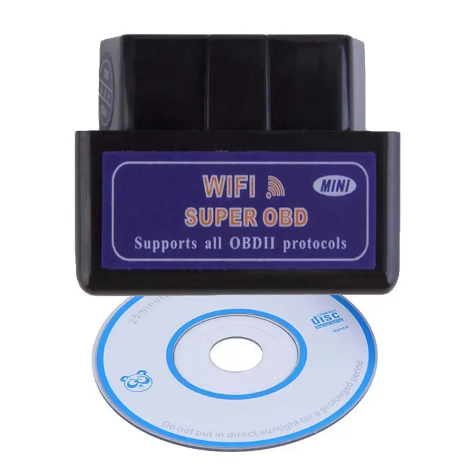 Лучший elm327 Wi-Fi Obd2 автомобильный диагностический сканер инструмент ELM 327 Wi-Fi адаптер OBD 2 сканер для IOS Iphone автоматический диагностический инструмент