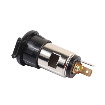 

12v 120W Car Cigarette Lighter Socket Heat Resistance Plastic Motorcycle Power Cigar Lighter Socket