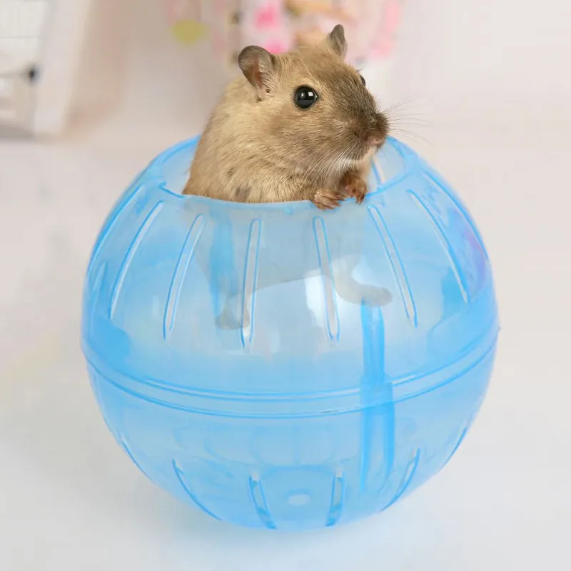 Пластиковые для хомяка игрушки Кролик бегущий мяч Песчанка крыса Упражнение бегущий мяч маленькое животное игра ходьба продукт