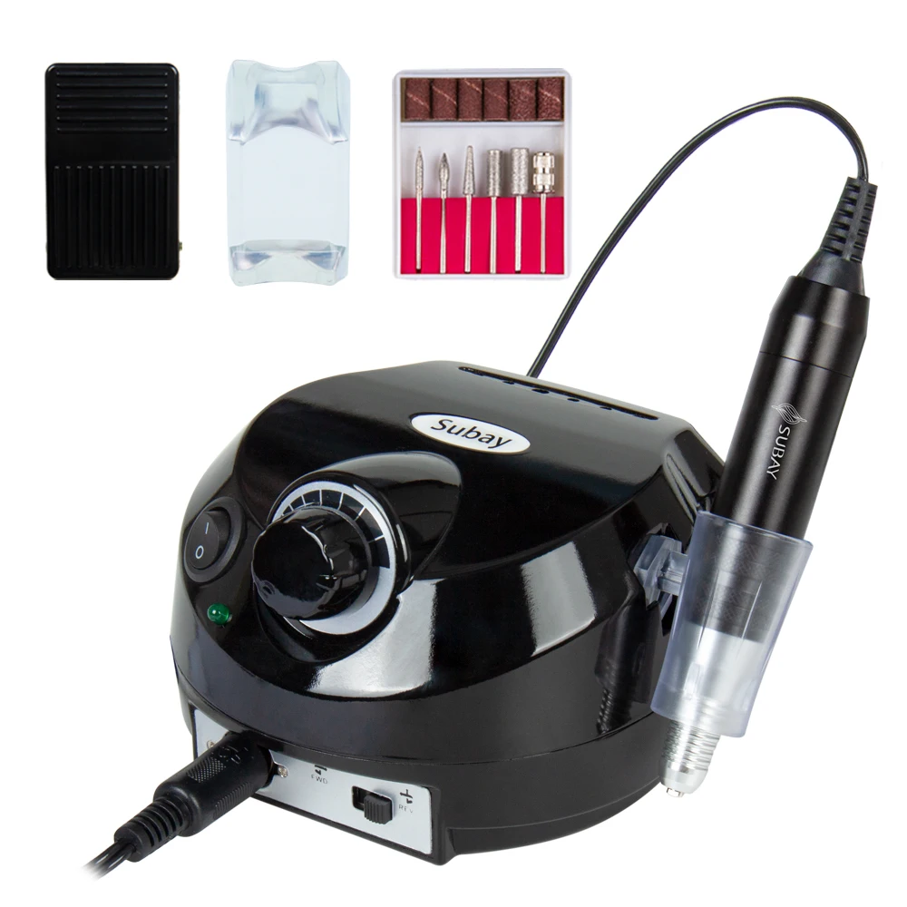 Online 4 farben Pro Subay Elektrische nail art Bohrer Datei Maniküre Kit 220V EU 110 V UNS Stecker Nagel werkzeuge für Nagel Maniküre Bohrer 30000RPM