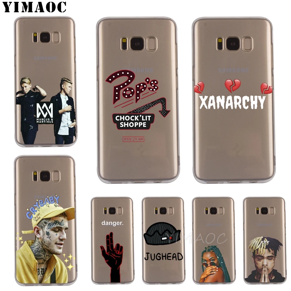 YIMAOC XXXTENTACION Lil Peep Bad Bunny Riverdale Soft TPU for Galaxy j3 j5 A5 2016 2017 A8 2018 Note 8 S7 edge S8 S9 Plus |