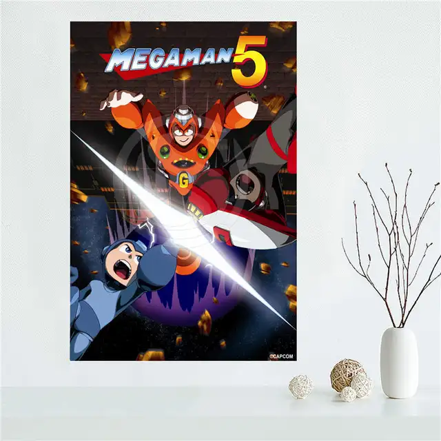 Custom Mega Man Legacy Collection Silk Poster Wall Decor