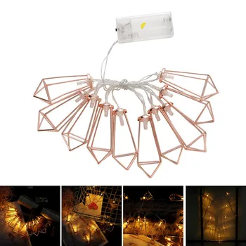 

Rose Gold Diamond LED Battery Color Lamp Flash Lamp String Outdoor Decorative Lamp Drop Lamp String