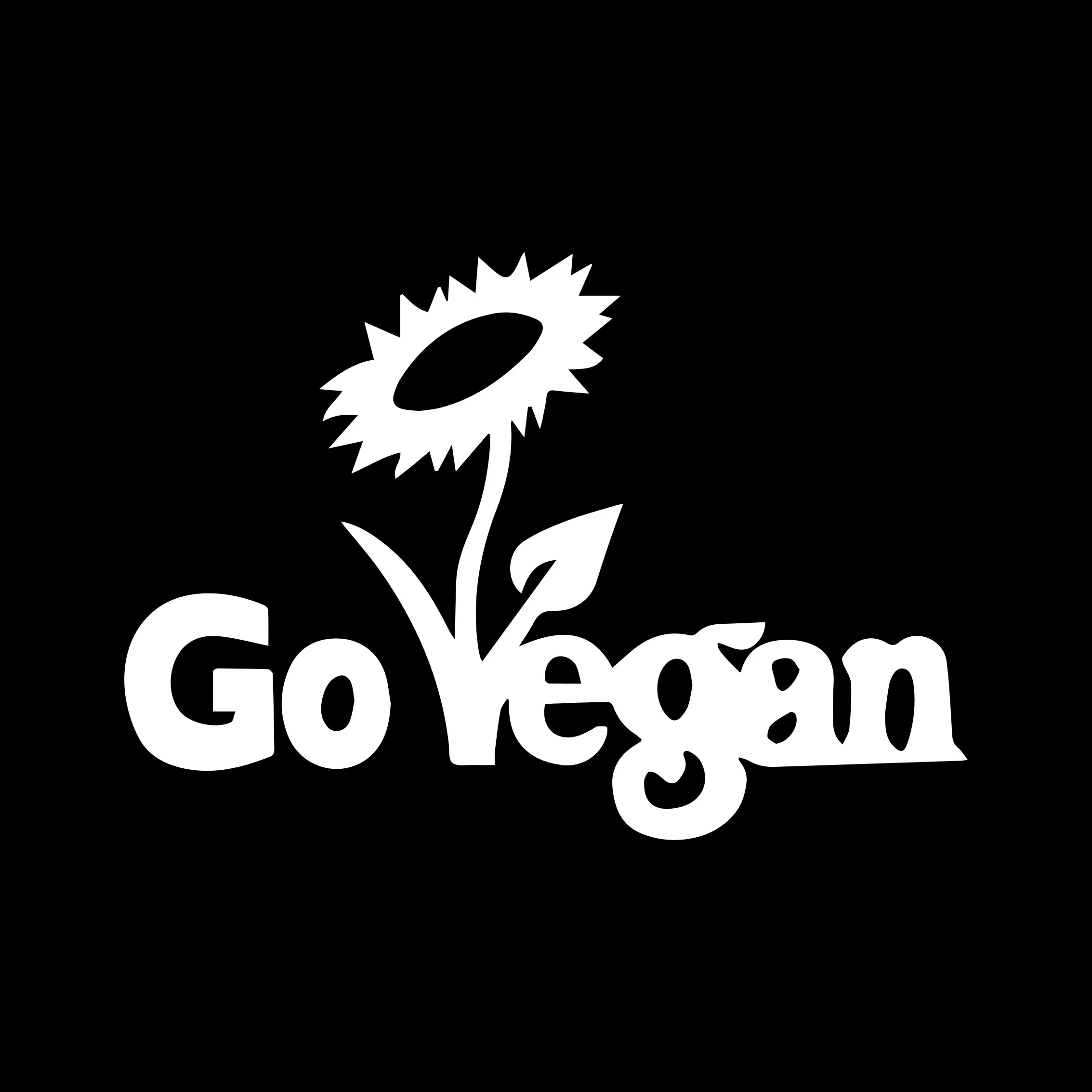 Tancredy 15,8*11 см цветок Go Vegan автомобильный стикер s и наклейки Наклейка на автомобильный бампер автомобиль Стайлинг украшение дверь тело стикер окна - Название цвета: reflective white