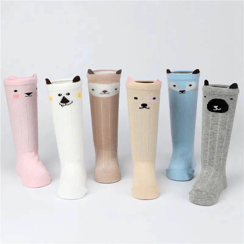 

Baby Cotton Tights Cartoon Animal Kids Stocking Spring Autumn Cute Breathable Loose High Long Tube Over Knee Stocking 0-3 Years