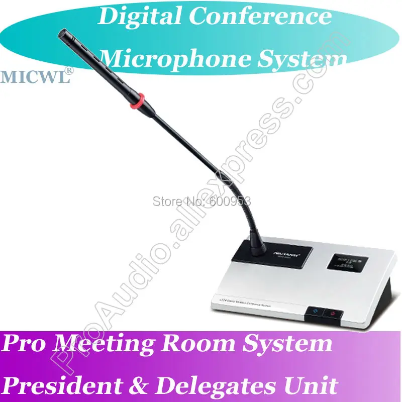 برو الرقمية مناقشة اجتماع مؤتمر نظام الميكروفون اللاسلكي (وحدة المضيف + رئيس + delegates mic)