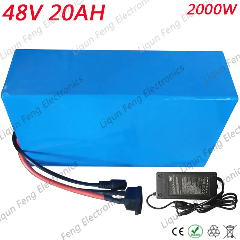 Top Free Customs Tax 48V 20AH Electric Bicycle lithium Scooter battery 2000W Power Li-ion battery PVC case 50A BMS 54.6V 2A charger 0 Top Free Customs Tax 48V 20AH Electric Bicycle lithium Scooter battery 2000W Power Li-ion battery PVC case 50A BMS 54.6V 2A charger 0