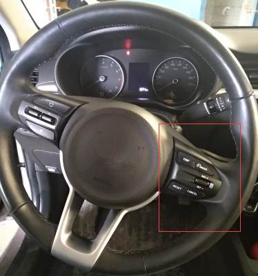 Cruise Control Switch For Kia Rio, Picanto, K2 (2017-2020) - Right Side Steering Wheel, Part 96720G6010