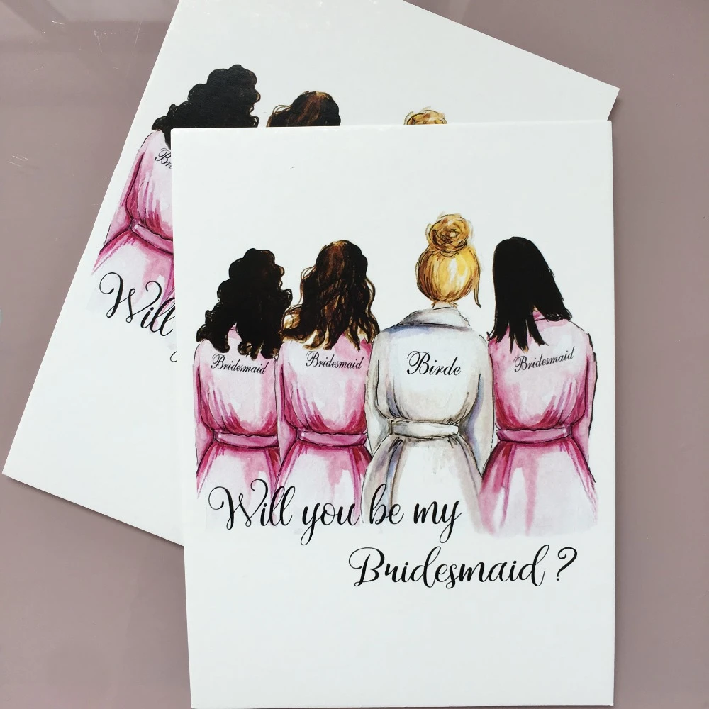 Maid of Honor Bridesmaid Card Bridesmaid Proposal Bridesman Wedding Card SALE Cute Will you be my Bridesmaid Card Bridal Party Card