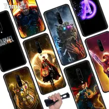 Marvel Superheroes The Avengers Black Soft Case for Oneplus 7 Pro 7 6T 6 Silicone TPU Phone Cases Cover Coque Shell