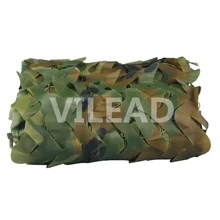 VILEAD 1,5 м x 5 м(5 x 16.5фт) Лесной цифровой камуфляж сетка Военная армейская камуфляжная сетка джунгли укрытие для охоты кемпинга палатка