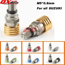M5*0.8mm Dirt Bike Motorcycle Motocross Fork Air Bleeder Relief Valve For RM125 RM250 RMZ250 RMZ450 RMX450 DR250 DRZ400