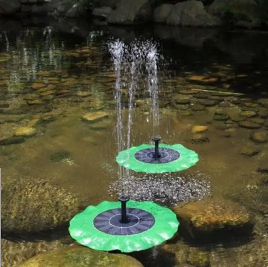 

Garden mini solar floating fountain Simulation lotus leaf suspension solar fountain Sprinkler height 30-60m Garden decoration