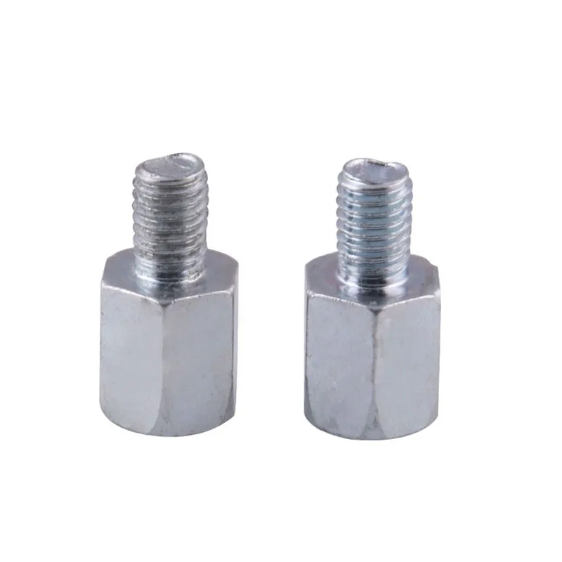

8mm 10mm Motorcycle Rearview Mirror Reverse Right Hand Thread Silver Adapter Conversion Bolts Motorbike Mirror Screw