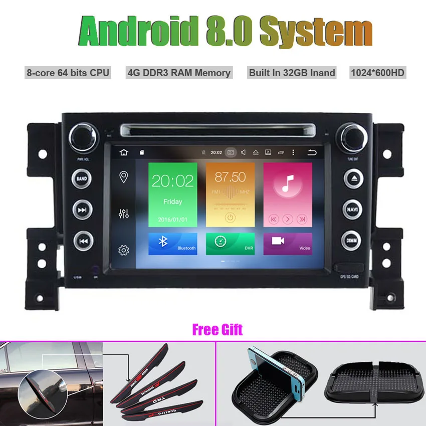 

Octa-Core Android 8.0 CAR DVD Player for SUZUKI GRAND VITARA 2005-2012 Auto RADIO STEREO GPS navigation
